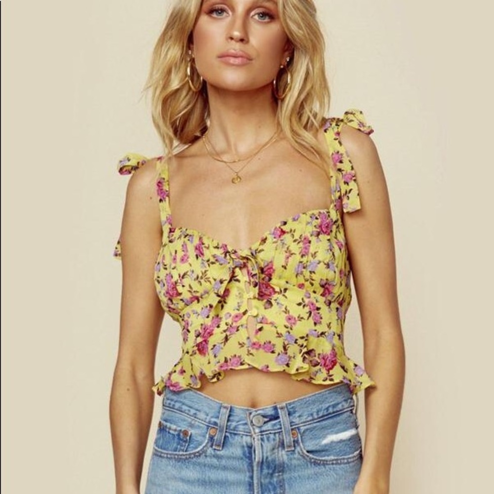 For Love and Lemons Floral top